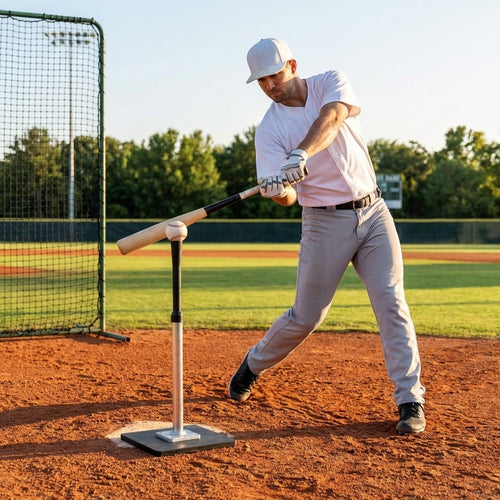 Baseball Batting Tee – Adjustable Height – Durable Rubber – Indoor/Outdoor Training
