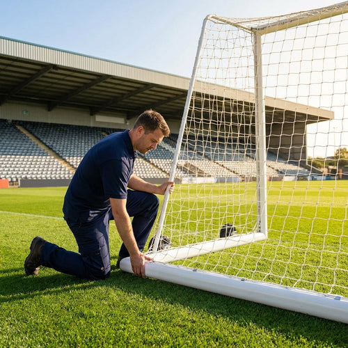 Hinged Bottom Net Frame – 24ft x 8ft – Steel/Aluminium – Stadium Goals