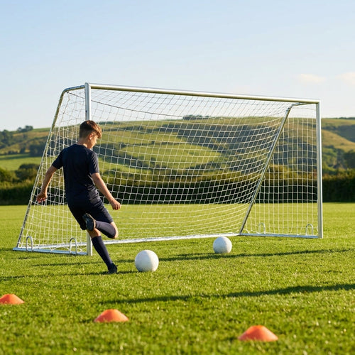 Football Goal – 10x6ft – Aluminium with HDPE Net – Sports Clubs