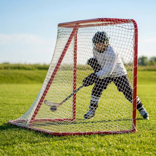 Ice Hockey Goal – 6ft x 4ft – Galvanised Steel Frame – Indoor/Outdoor Rink