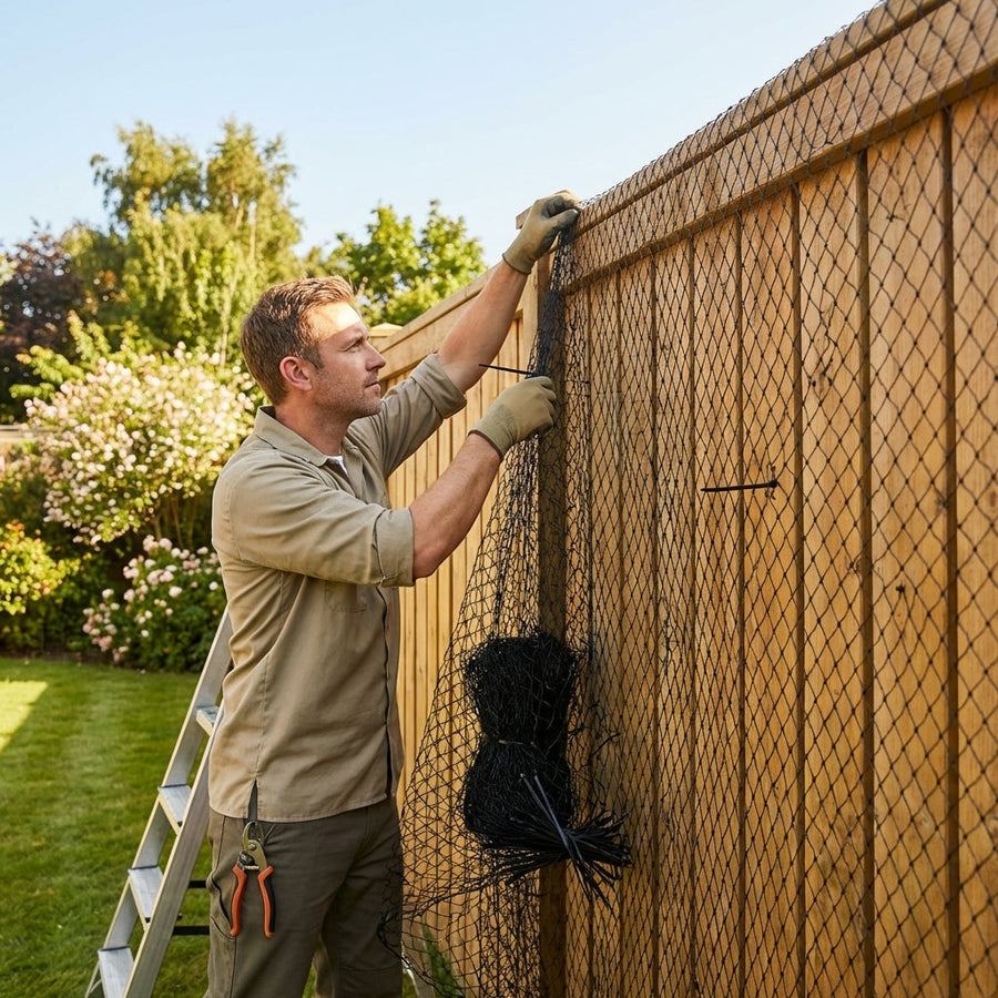Heavy Duty Bird Netting – Black – High Density Polyethylene – Garden & Building Use