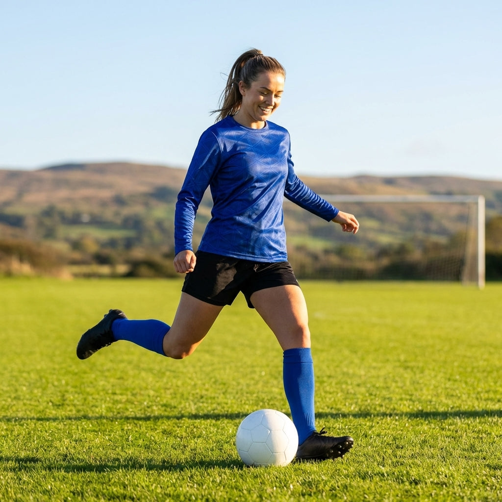 Women's Long Sleeve Football Shirt in vibrant colours