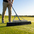 Replacement dew brushes for golf greens with polyethylene bristles