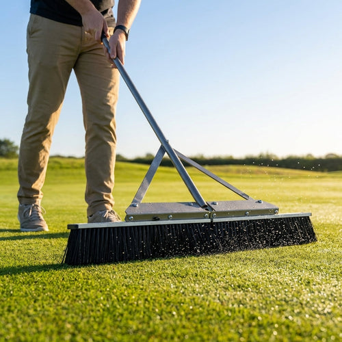 Replacement Dew Brushes – 5ft – Polyethylene Bristles – Golf Greens