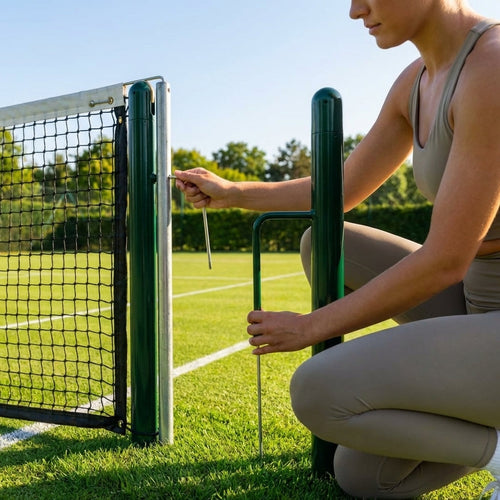 Tennis Net Lacing Bars – Silver – Stainless Steel – Indoor & Outdoor