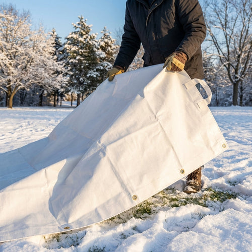 Winter Weather Tarpaulin – Various Sizes – 250GSM PVC – Driveway & Plant Protection