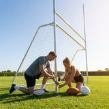 Aluminium Combi Goal Posts 12x6ft for Youth Sports