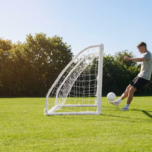 Football Goal Post – 8ft x 4ft – Durable uPVC – Garden & Match Use