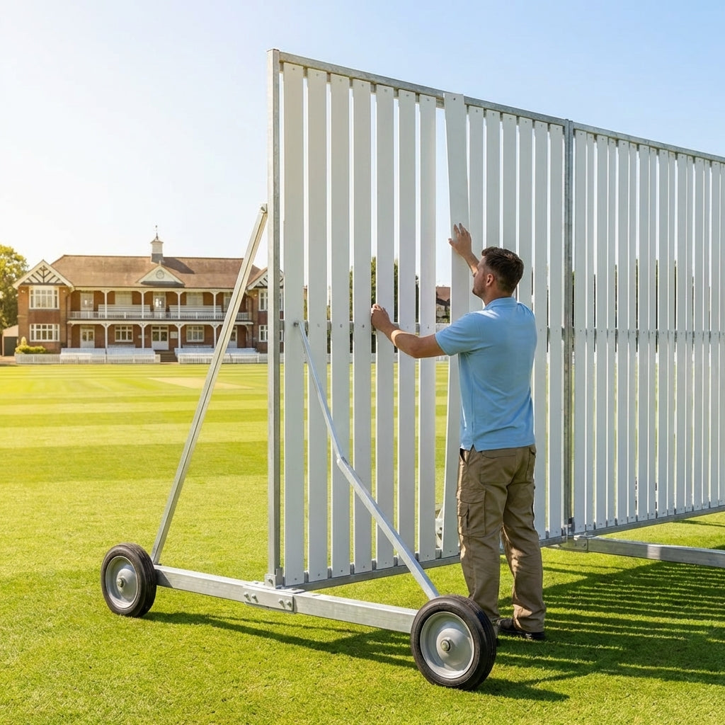 Cricket Sight Screen with galvanised steel frame for professional grounds