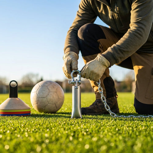 Ground Anchor Socket – 25cm – Welded Steel – Sports Courts