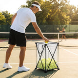 Portable ball caddy with metal frame for tennis and pickleball - product detail
