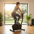 Exercise bike with adjustable resistance for home fitness