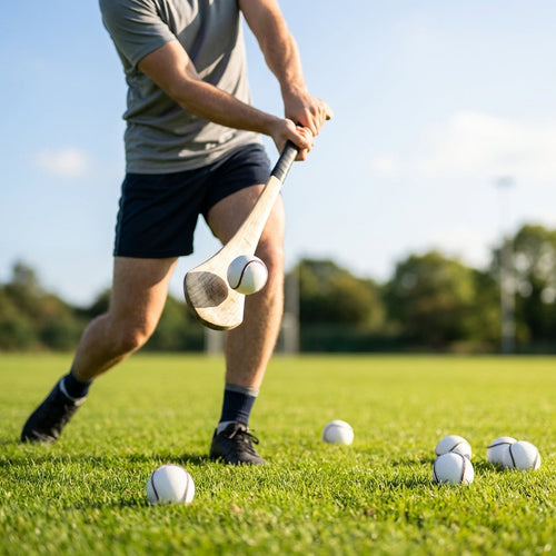 Hurling Training Balls – White/Fluro – 2 Ply PU – All Conditions