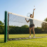 42ft doubles tennis net with HDPE double top for indoor and outdoor use