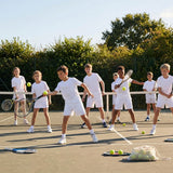 Junior cotton tennis t-shirt in white, available in six sizes - product detail