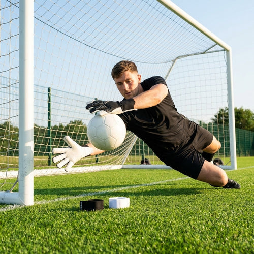 Hybrid Goalkeeper Gloves – Various Sizes – Latex & Neoprene – Football