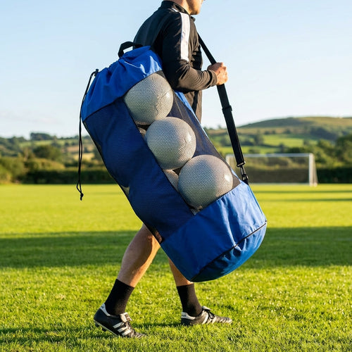 Football Tube Ball Bag – 4 Colours – Nylon & Mesh – Training & Match Use
