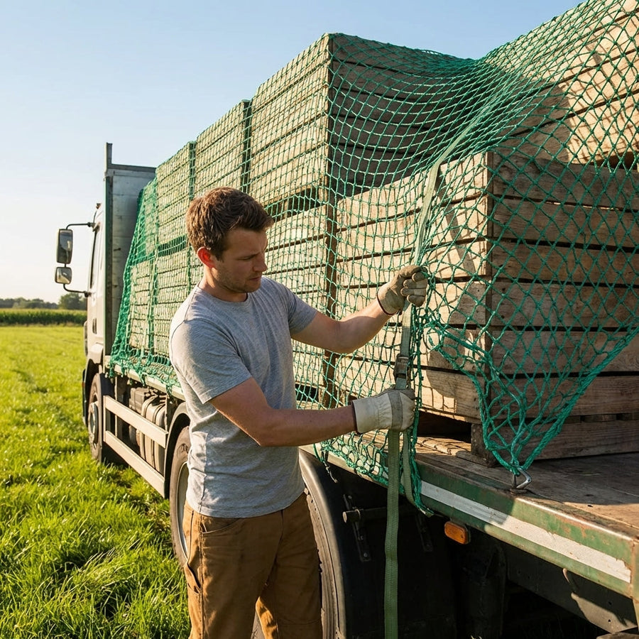 Heavy Duty Truck Net – Black – Durable Material – Industrial Use