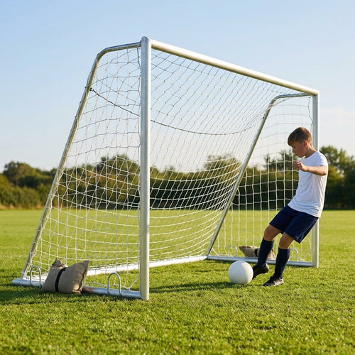 Aluminium Football Goal – 8x5ft – Weatherproof – Junior Sports