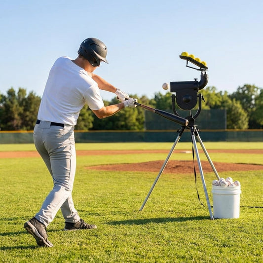Baseball pitching machine with adjustable speed and TPE wheel