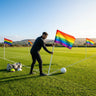 Rainbow Corner Flags – Multicolour – Premium Nylon – Sports Fields