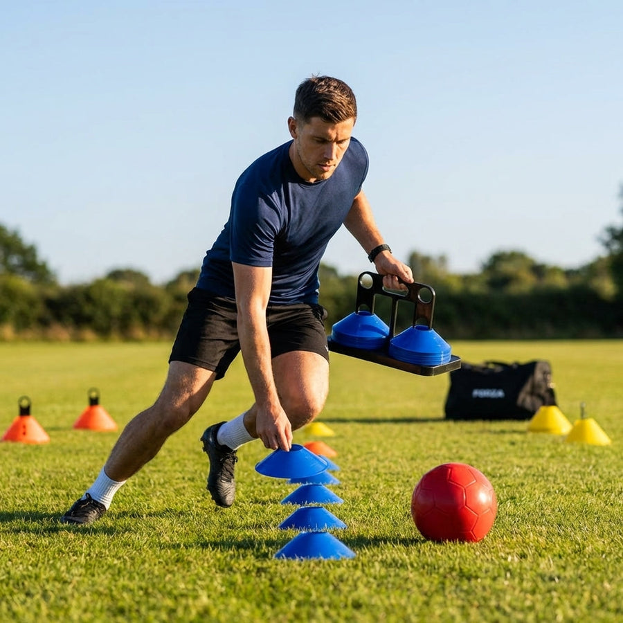 Training Marker Cones – Multiple Colours – Weatherproof Plastic – Sports Fields