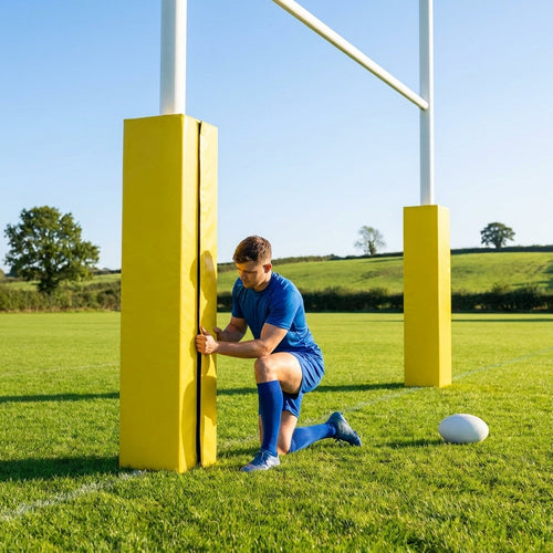 Rugby Post Protector Pads – 6ft – Heavy-Duty PVC – Rugby Pitch