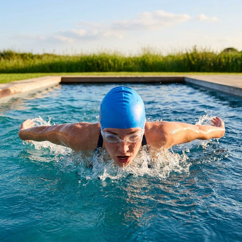 Swimming Caps – 5 Colours – Silicone – Competitive & Recreational