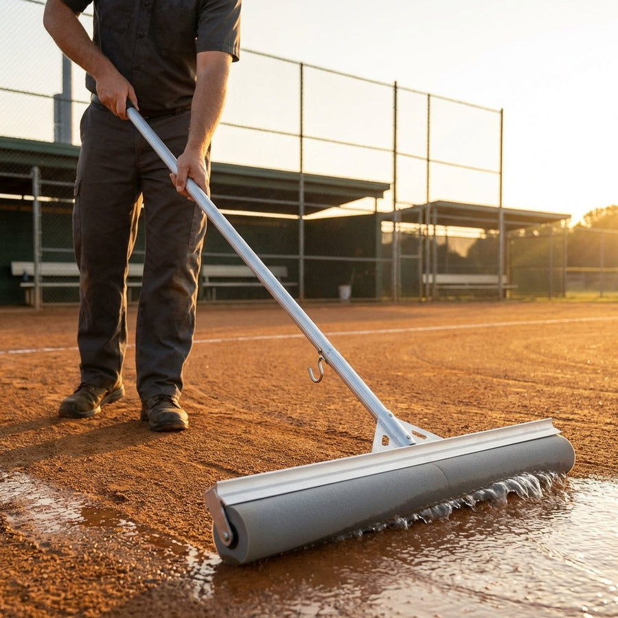 Baseball Field Squeegee – 87.4cm Black – PU Foam & Aluminium – Sports Grounds