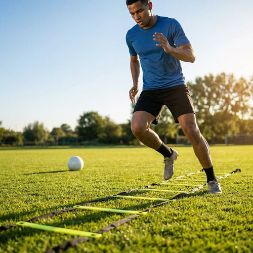 Speed Agility Ladder – 3m or 6m – Plastic Rungs – Football Training