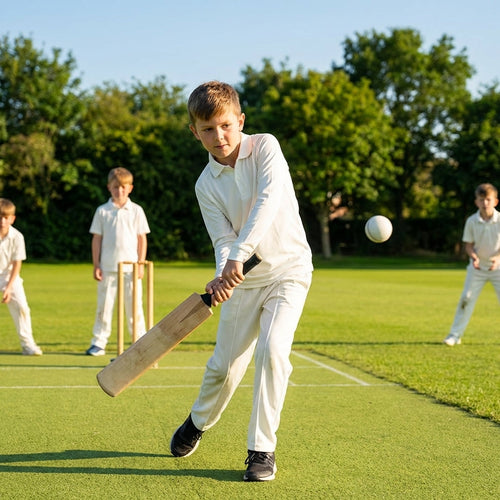 Junior Cricket Shirts – Off-white – 100% Polyester – Matchday Uniform