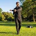 Men's fitted tracksuit jacket in Grey and Black - product detail