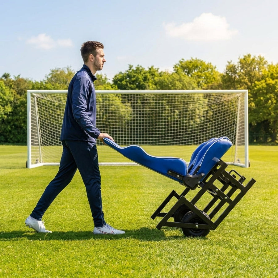 Wheelaway Bench – Custom Colours – Aluminium Frame – Team Shelters