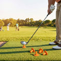 Pack of 5 durable 45mm rubber driving range tees for golf practice - product detail