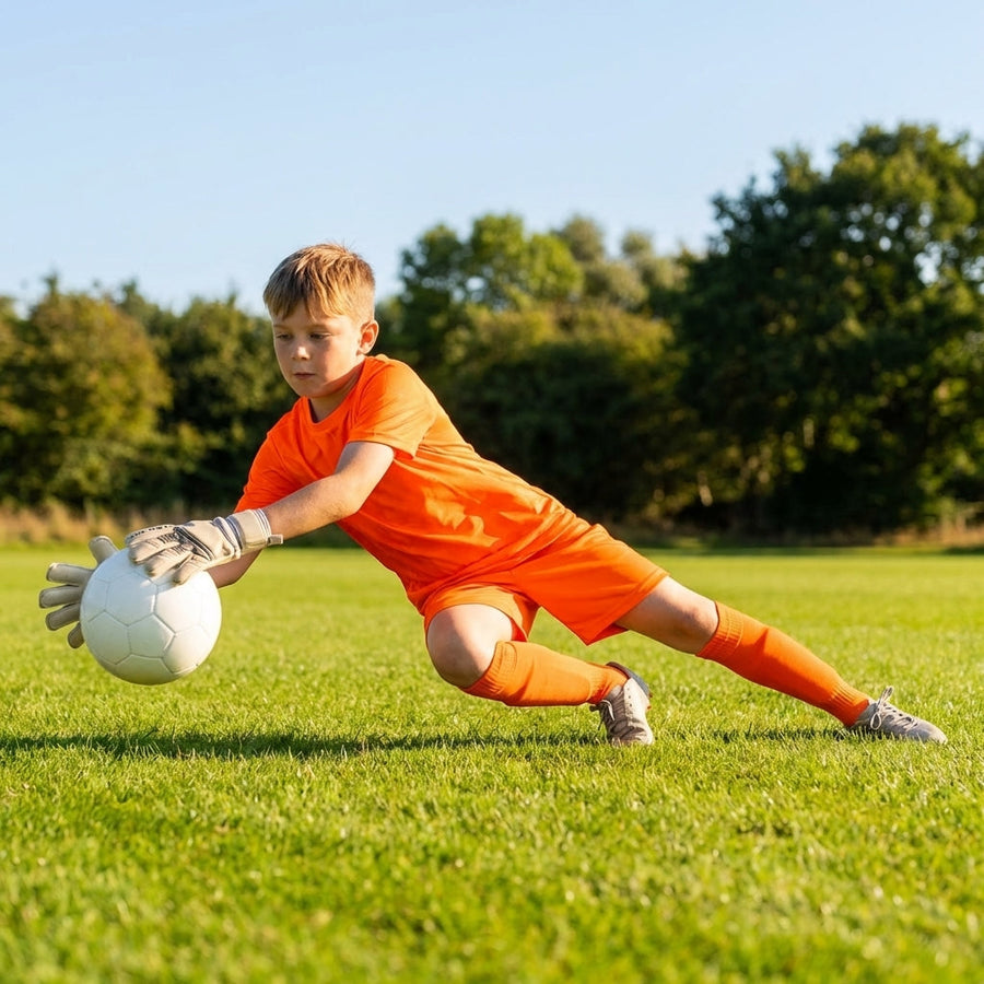 Kids' Goalkeeper Kit – Various Sizes/Colours – Polyester – Football