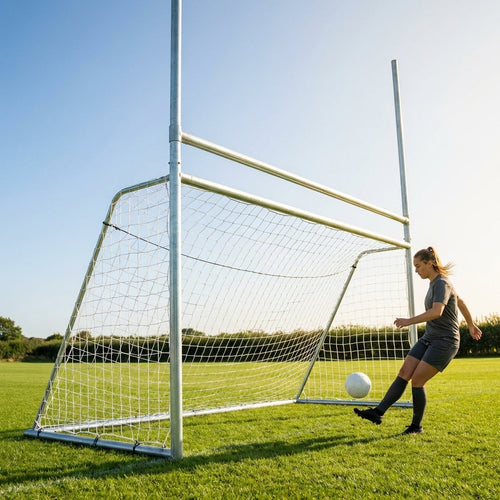 Steel Combination Goal Posts – 10ft x 6ft – Galvanised Steel – Garden Training