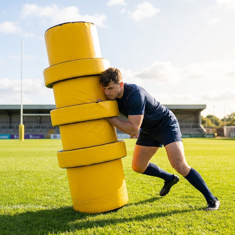 Adjustable Tackle Ring – Yellow/Black – PVC – Rugby Training