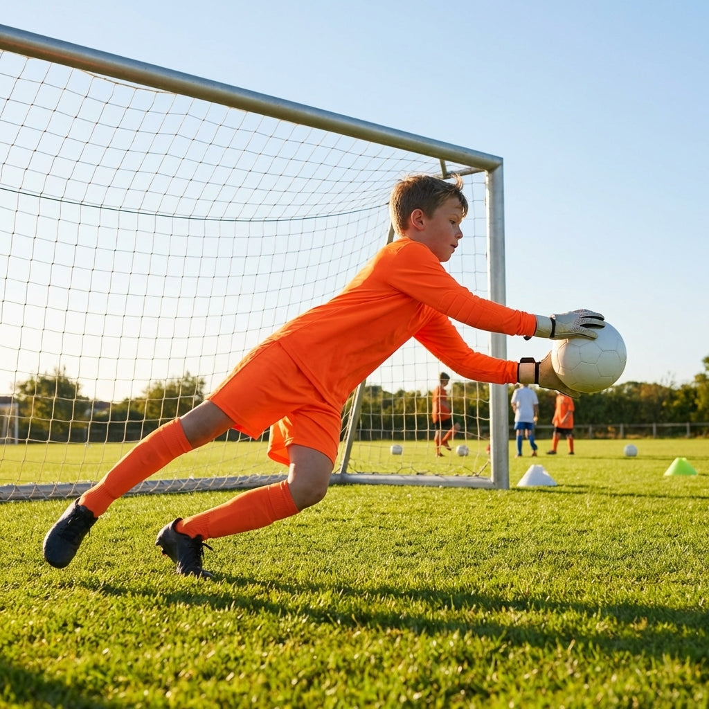 Kids' Goalkeeper Kit including shirt, shorts, and socks - product detail