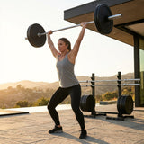 Steel Olympic lifting barbell for gym and home use - product detail