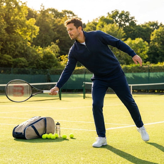 Men's Quarter Zip Tracksuit in Polyester for Indoor and Outdoor Use - product detail