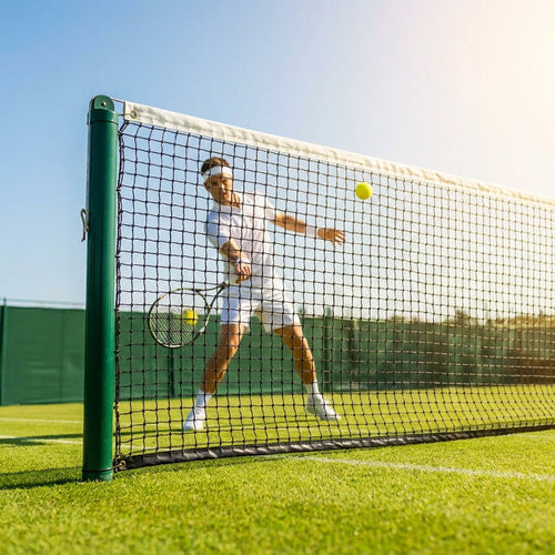 Tennis Net – 42ft Black – 2mm Twisted HDPE – School & Home Courts