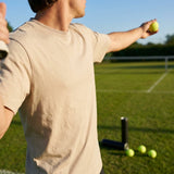 White cotton t-shirt for sports and casual wear - product detail
