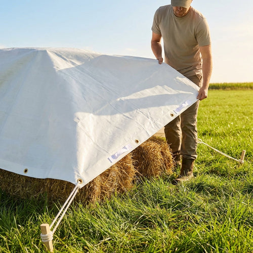 Heavy Duty Tarpaulin – Multiple Sizes – Weatherproof PVC – Outdoor Protection