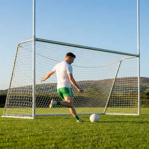 Steel Gaelic Football & Hurling Goal – 15ft x 7ft – Galvanised Steel – Sports Clubs & Schools