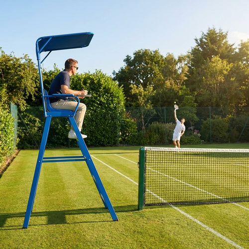 Aluminium Tennis Umpire Chair – Green/Blue/Black – Heavy Duty Aluminium – Tennis Court
