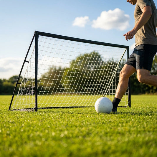 Custom logo goal nets, high-impact micromesh, for sports clubs - product detail