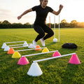 Agility Training Cone Hurdle Set – Fluorescent – UV Treated PVC – Indoor/Outdoor image 2