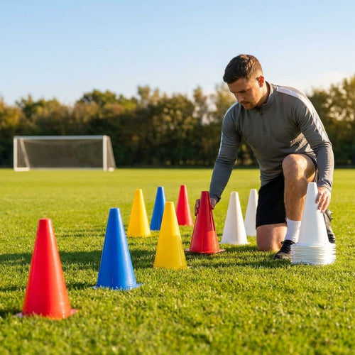 Football Training Cones – Multiple Sizes/Colours – Plastic – Indoor & Outdoor