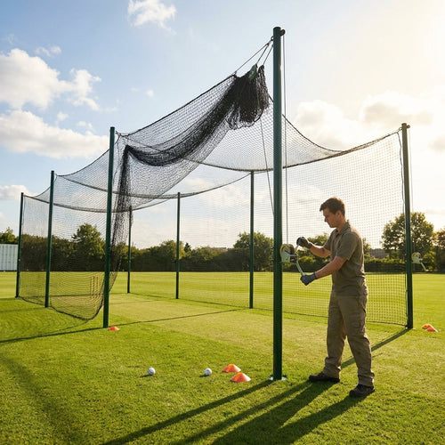 Winch Cricket System – Green – Galvanised Steel – Professional Cricket Clubs