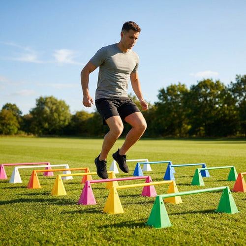 Training Cones – 20 Pack – Durable Plastic – Sports & Fitness